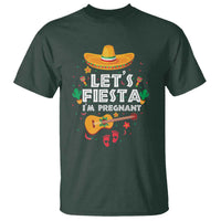 Funny Cinco De Mayo Pregnancy Announcement T Shirt Let's Fiesta I'm Pregnant Mexico Festival