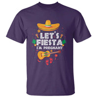 Funny Cinco De Mayo Pregnancy Announcement T Shirt Let's Fiesta I'm Pregnant Mexico Festival