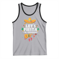 Funny Cinco De Mayo Pregnancy Announcement Tank Top Let's Fiesta I'm Pregnant Mexico Festival