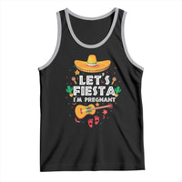 Funny Cinco De Mayo Pregnancy Announcement Tank Top Let's Fiesta I'm Pregnant Mexico Festival