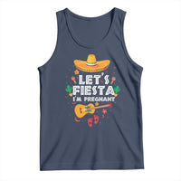 Funny Cinco De Mayo Pregnancy Announcement Tank Top Let's Fiesta I'm Pregnant Mexico Festival
