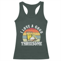 Funny Tequila Lover Racerback Tank Top I Love A Good Threesome Cinco de Mayo