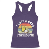 Funny Tequila Lover Racerback Tank Top I Love A Good Threesome Cinco de Mayo