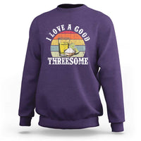 Funny Tequila Lover Sweatshirt I Love A Good Threesome Cinco de Mayo