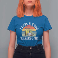 Funny Tequila Lover T Shirt For Women I Love A Good Threesome Cinco de Mayo