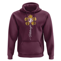 Pittsburgh Sport Retro Baseball Flower Hoodie Funny Game Day