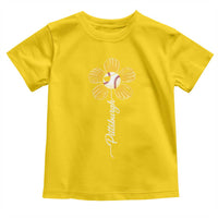 Pittsburgh Sport Retro Baseball Flower Toddler T Shirt Funny Game Day