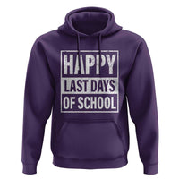 Graduation Hoodie Happy Last Days Of School Vintage - Wonder Print Shop
