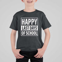 Graduation T Shirt For Kid Happy Last Days Of School Vintage - Wonder Print Shop