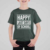 Graduation T Shirt For Kid Happy Last Days Of School Vintage - Wonder Print Shop