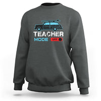 Funny Summer Vacation Sweatshirt Teacher Mode Off Beach Van Surfing - Wonder Print Shop