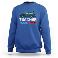 Funny Summer Vacation Sweatshirt Teacher Mode Off Beach Van Surfing - Wonder Print Shop
