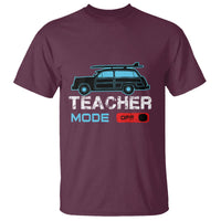 Funny Summer Vacation T Shirt Teacher Mode Off Beach Van Surfing - Wonder Print Shop