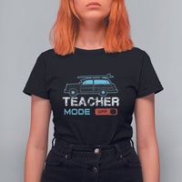 Funny Summer Vacation T Shirt For Women Teacher Mode Off Beach Van Surfing - Wonder Print Shop