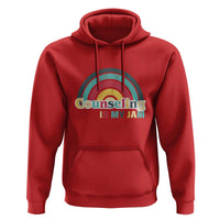 Mental Illness Awareness Hoodie Couseling Is My Jam Retro Groove Rainbow - Wonder Print Shop