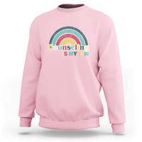 Mental Illness Awareness Sweatshirt Couseling Is My Jam Retro Groove Rainbow - Wonder Print Shop