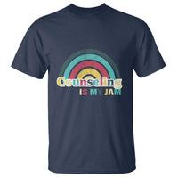 Mental Illness Awareness T Shirt Couseling Is My Jam Retro Groove Rainbow - Wonder Print Shop