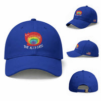 Funny LGBT The Ally Cats Baseball Cap Pride Month Rainbow Cat