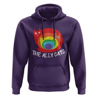 Funny LGBT The Ally Cats Hoodie Pride Month Rainbow Cat