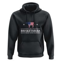 BBQ Lover Hoodie Brisketarian Because Brisket Never Disappoints Grill Master American Flag - Wonder Print Shop