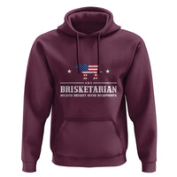 BBQ Lover Hoodie Brisketarian Because Brisket Never Disappoints Grill Master American Flag - Wonder Print Shop