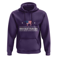 BBQ Lover Hoodie Brisketarian Because Brisket Never Disappoints Grill Master American Flag - Wonder Print Shop