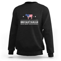 BBQ Lover Sweatshirt Brisketarian Because Brisket Never Disappoints Grill Master American Flag - Wonder Print Shop