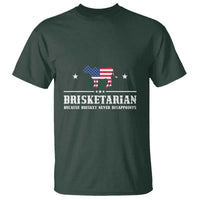 BBQ Lover T Shirt Brisketarian Because Brisket Never Disappoints Grill Master American Flag - Wonder Print Shop