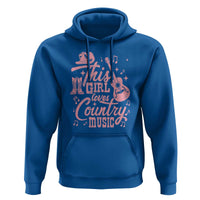 This Girl Loves Country Music Hoodie Cowgirl Hat Pink Boots - Wonder Print Shop