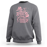 This Girl Loves Country Music Sweatshirt Cowgirl Hat Pink Boots - Wonder Print Shop
