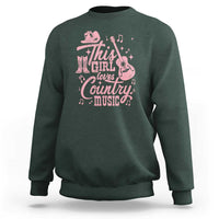 This Girl Loves Country Music Sweatshirt Cowgirl Hat Pink Boots - Wonder Print Shop