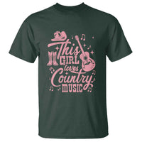 This Girl Loves Country Music T Shirt Cowgirl Hat Pink Boots - Wonder Print Shop