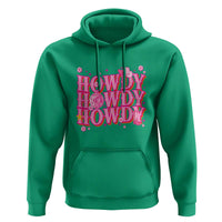 Funny Cowboy Hoodie Howdy Western Country Pink Retro Disco Ball - Wonder Print Shop