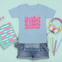 Funny Cowboy T Shirt For Kid Howdy Western Country Pink Retro Disco Ball - Wonder Print Shop