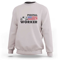 Postal Worker Sweatshirt USA Flag Patriotic Mailman Mail Lady - Wonder Print Shop