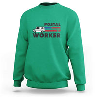 Postal Worker Sweatshirt USA Flag Patriotic Mailman Mail Lady - Wonder Print Shop