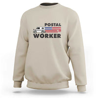 Postal Worker Sweatshirt USA Flag Patriotic Mailman Mail Lady - Wonder Print Shop