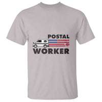 Postal Worker T Shirt USA Flag Patriotic Mailman Mail Lady - Wonder Print Shop