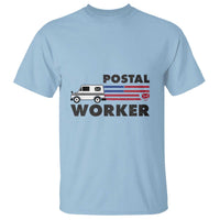 Postal Worker T Shirt USA Flag Patriotic Mailman Mail Lady - Wonder Print Shop