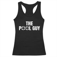Funny Swimming Lover Racerback Tank Top The Pool Guy Expert - Wonder Print Shop