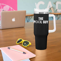 Funny Swimming Lover Tumbler With Handle The Pool Guy Expert - Wonder Print Shop
