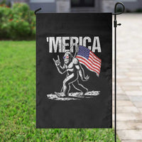 Funny 4th Of July Bigfoot Merica Garden Flag Patriotic Sasquatch American US Flag - Wonder Print Shop