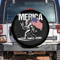 Funny 4th Of July Bigfoot Merica Spare Tire Cover Patriotic Sasquatch American US Flag - Wonder Print Shop