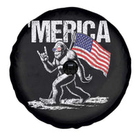 Funny 4th Of July Bigfoot Merica Spare Tire Cover Patriotic Sasquatch American US Flag - Wonder Print Shop