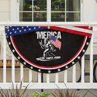 Funny 4th Of July Bigfoot Merica Patriotic Fan Flag Sasquatch American US Flag