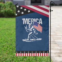 Funny 4th Of July Bigfoot Merica Garden Flag Patriotic Sasquatch American US Flag