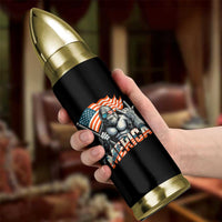 Funny Bigfoot Merica 4th Of July Bullet Tumbler American Flag Patriotic Sasquatch - Wonder Print Shop