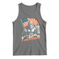 Funny Bigfoot Merica 4th Of July Tank Top American Flag Patriotic Sasquatch - Wonder Print Shop