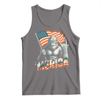 Funny Bigfoot Merica 4th Of July Tank Top American Flag Patriotic Sasquatch - Wonder Print Shop