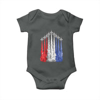Funny Fighter Jet Airplane American Flag 4th Of July Baby Onesie - Wonder Print Shop
